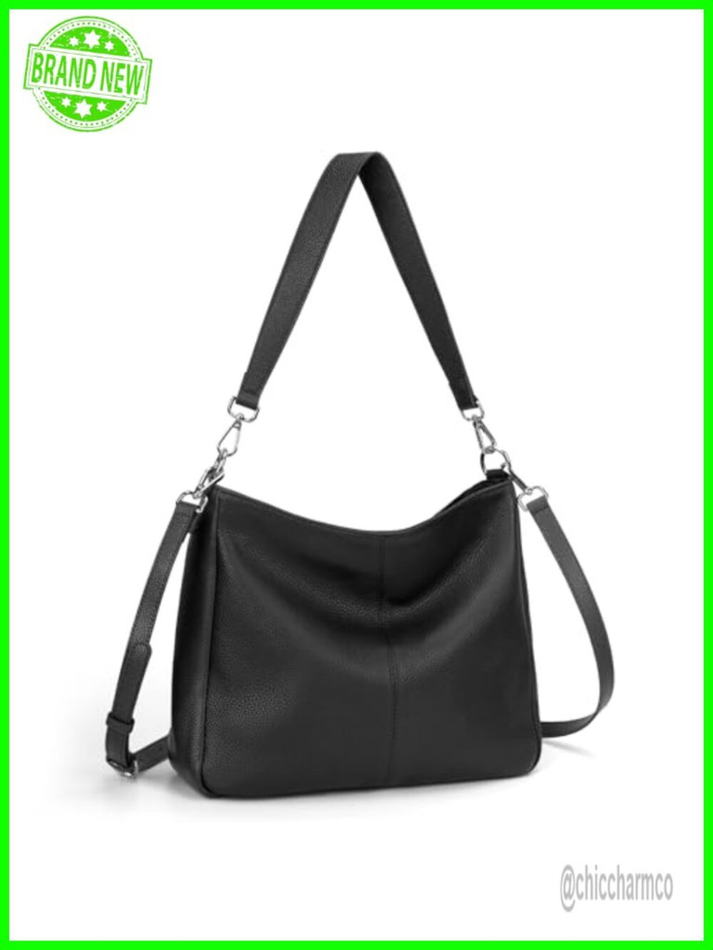 Soft Genuine Leather Hobo Bag Crossbody Shoulder Purse Women